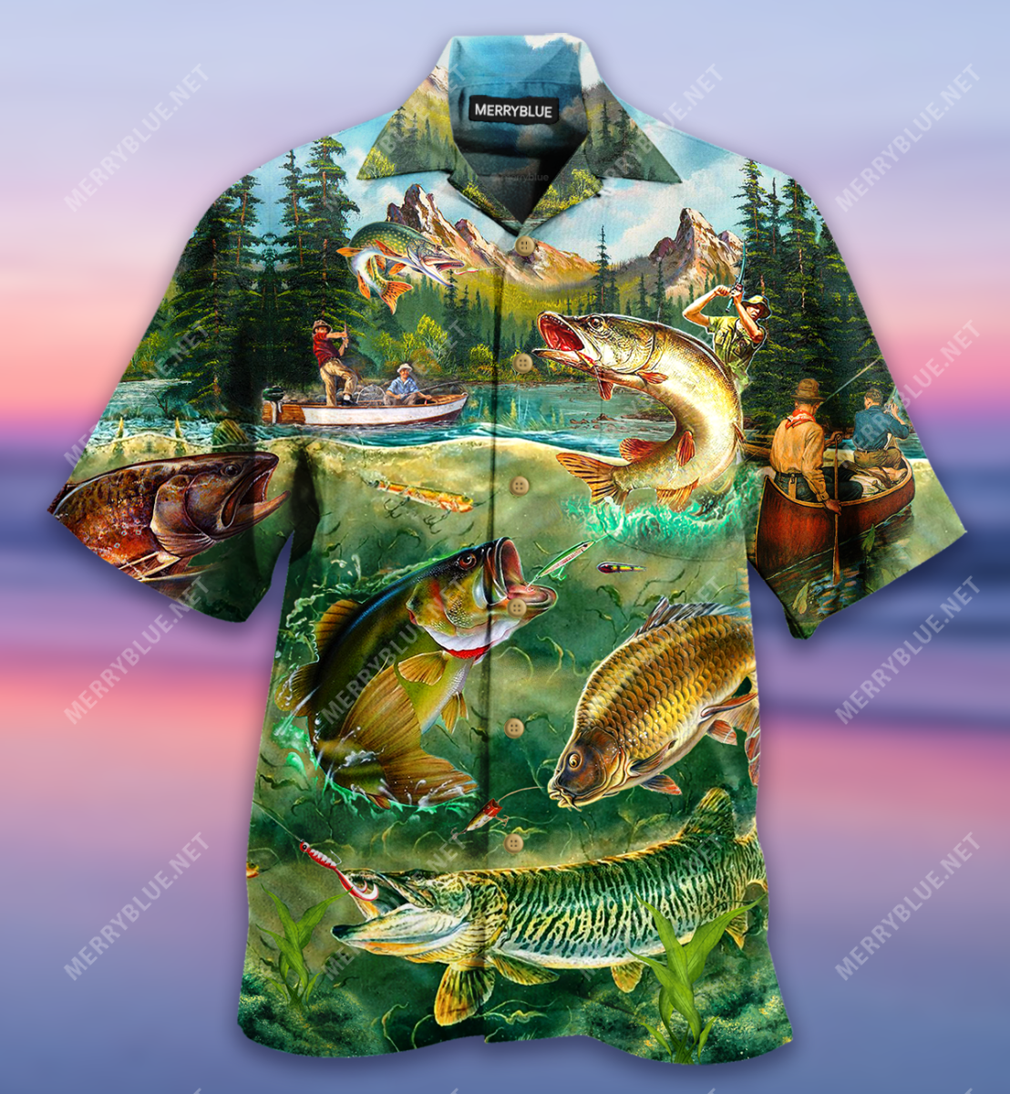 Fishing The Lake Is Calling And I Must Go Unisex Hawaii Shirt Ha92199