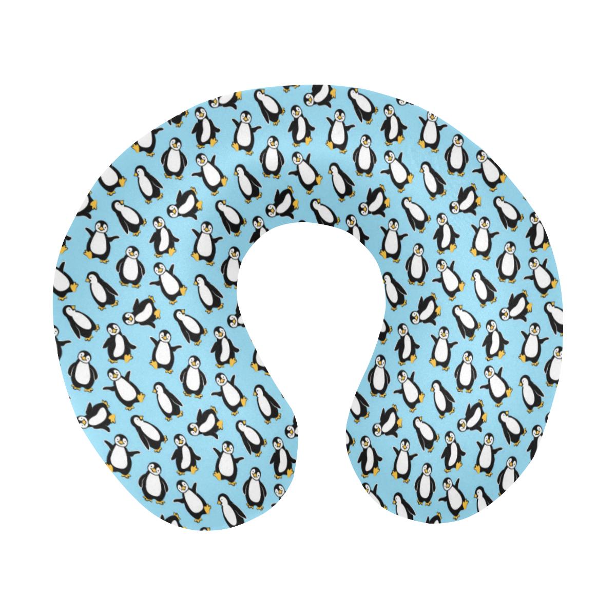 Penguin Happy Print U-Shaped Travel Neck Pillow