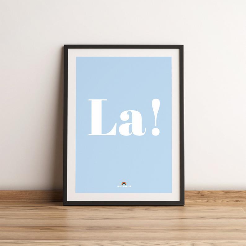 La Slogan Artwork. Artwork A4 Poster/Pride/Pride Month/Gay Pride