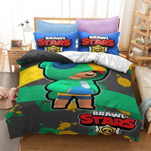 Brawl Stars 12 Duvet Cover Pillowcase Home Decor 3D Bedding Set 8257