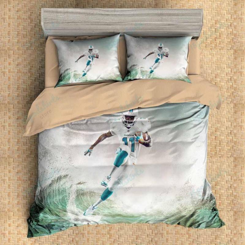 3D Customize Parker DeVante Miami Dolphins Bedding Set Duvet Cover Set Bedroom Set Bedlinen