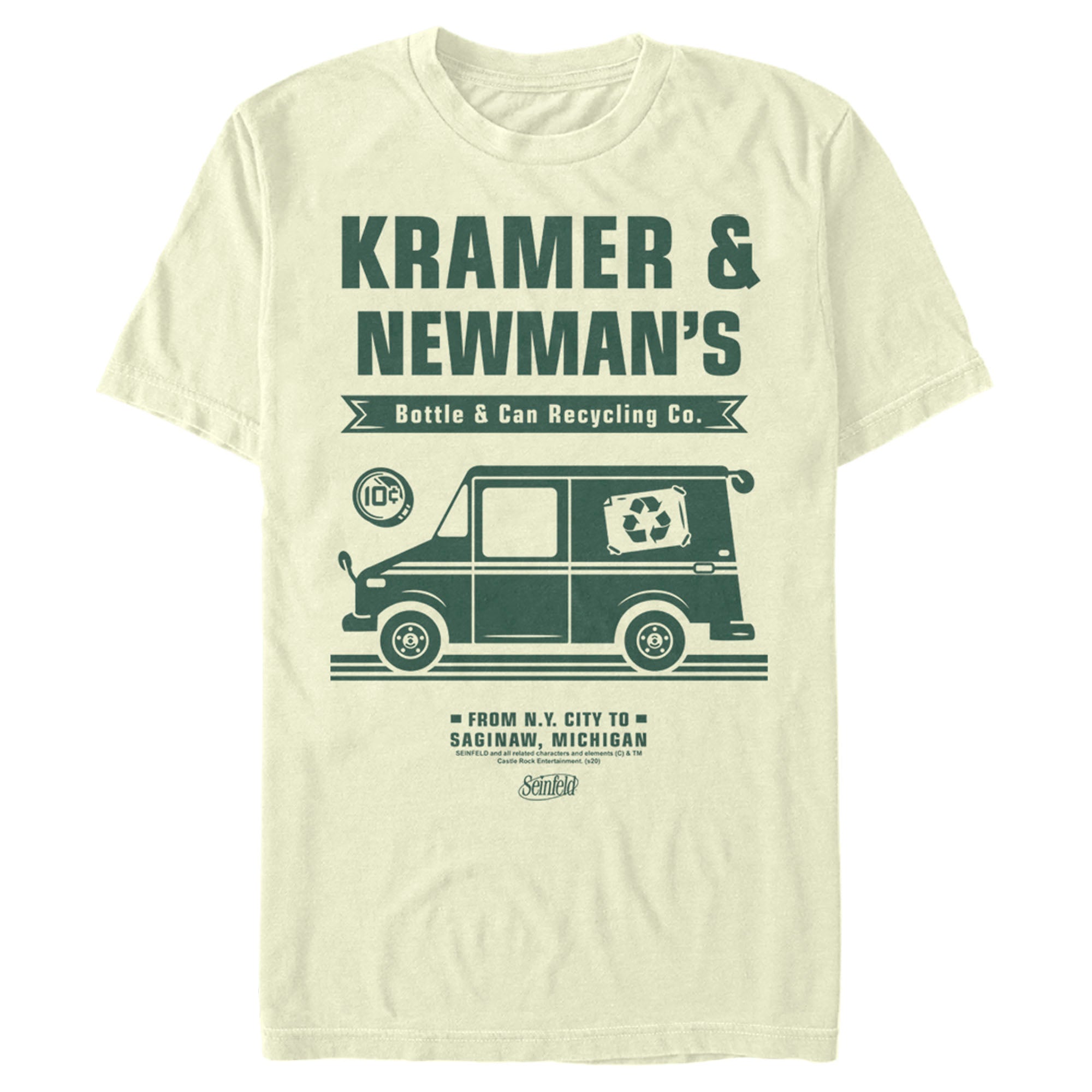 Seinfeld Men’S Kramer And Newman’S Bottle & Can Recycling Co.  T-Shirt