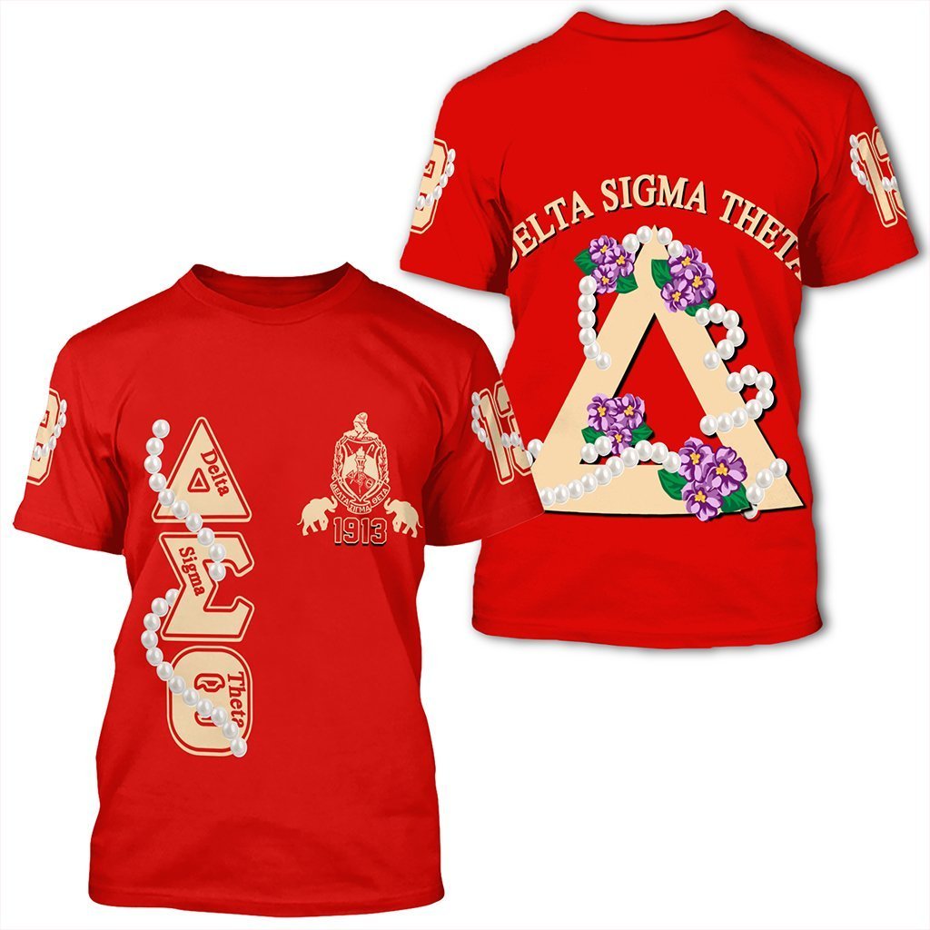 Greeklife T-Shirt – Delta Sigma Theta Pearl Red Greeklife T-Shirt