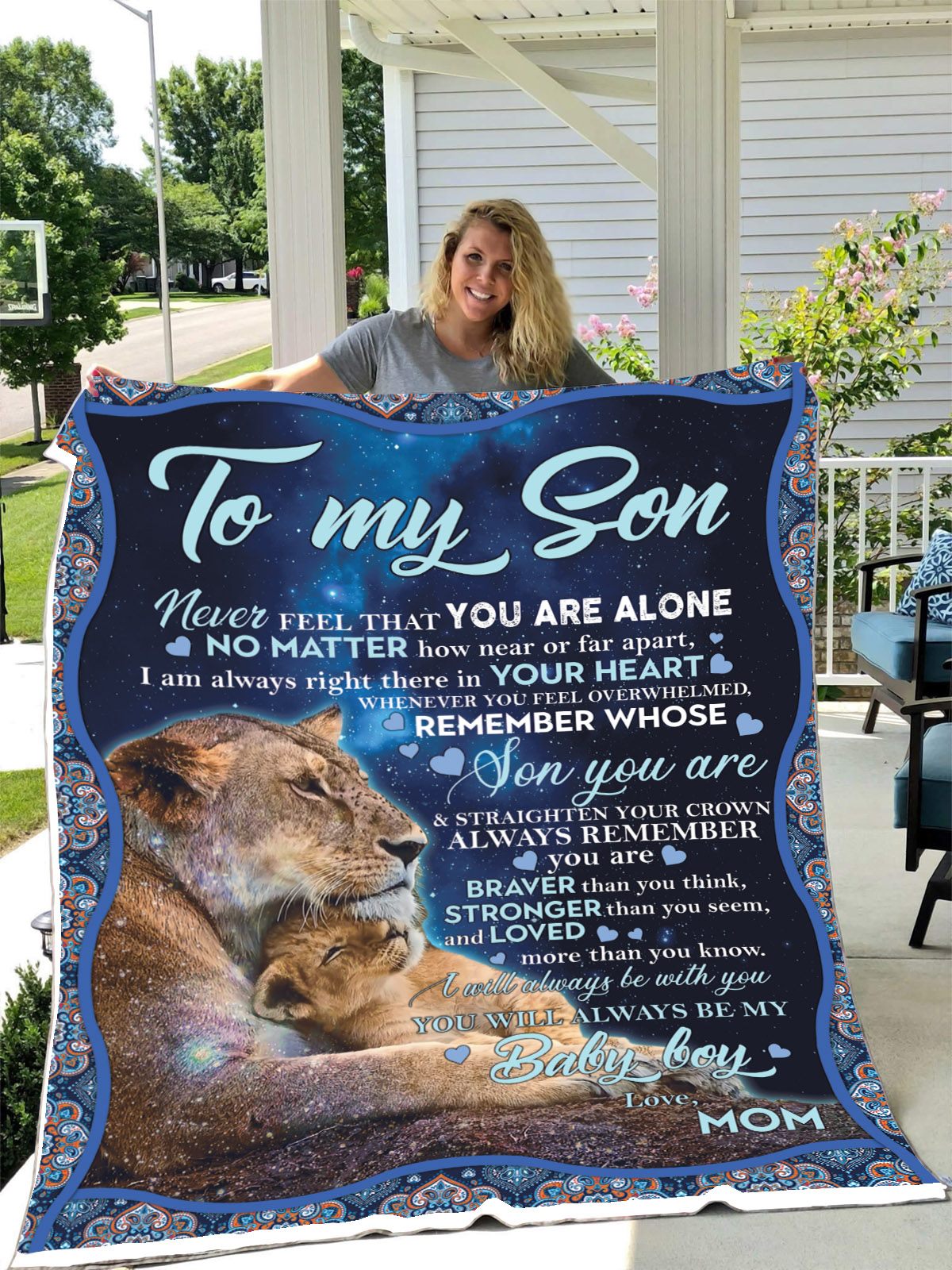 To My Son You Will Always Be My Baby Boy Blanket Family Gift Gift For Graduation Birthday Gift Gift For Son Birthday Gift For Son From Mom To Son Home Decor Bedding Couch Sofa Soft And Comfy Cozy