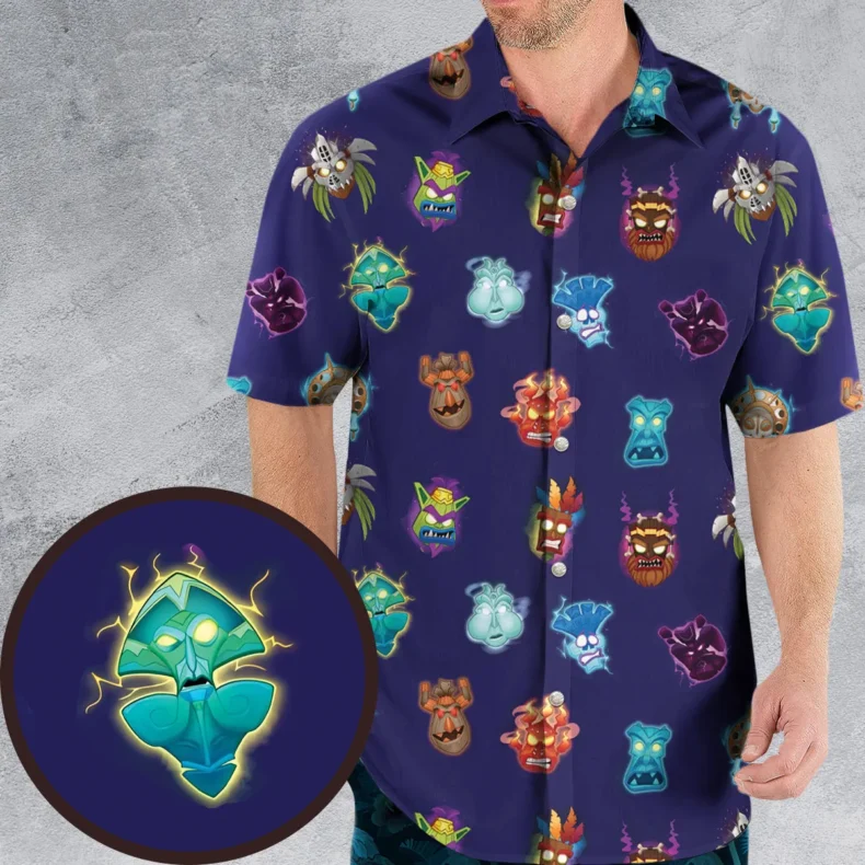 Crash Style Crash Bandicoot Hawaiian Shirt