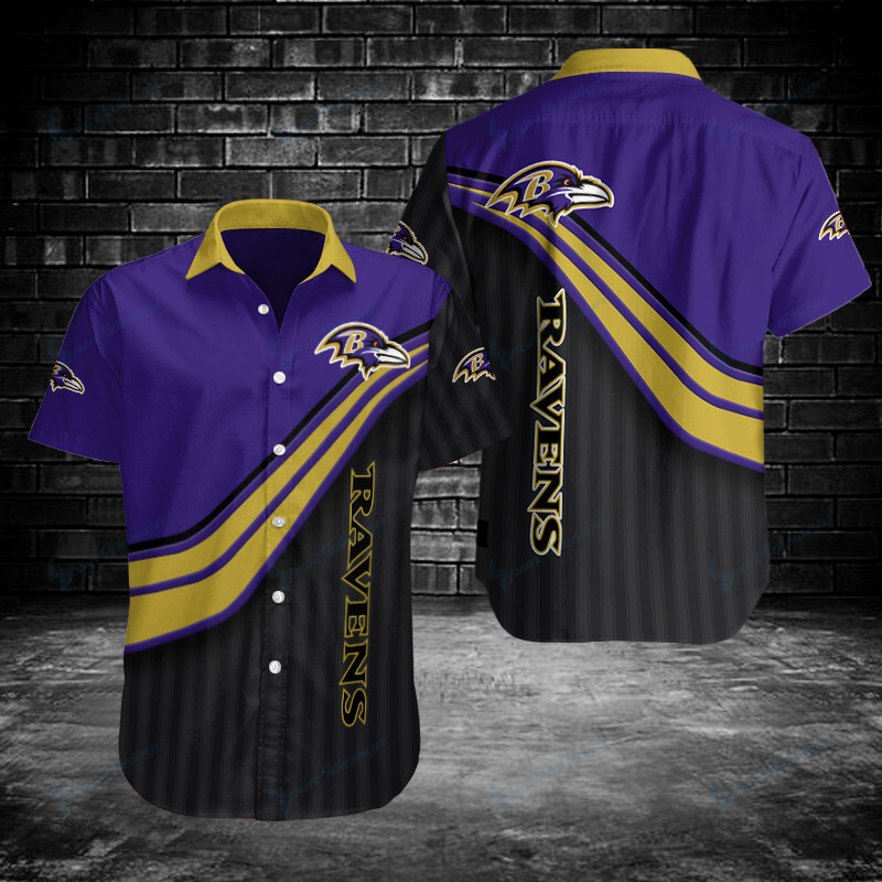 Baltimore Ravens Button Shirts Bg371