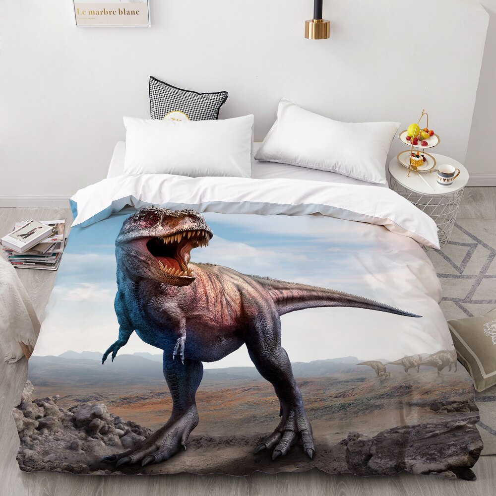 3D Hd Digital Printing Custom Duvet Cover,/Blanket Case Queen King Bedding 140×200 Ceratosaurus Dinosaurs In Jurassic Park