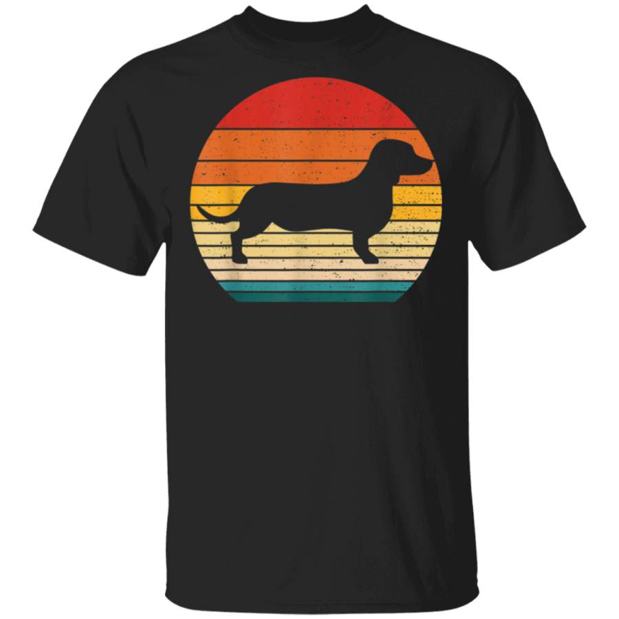 DACHSHUND Dog Shirt Vintage Retro Dog Owners Tshirt