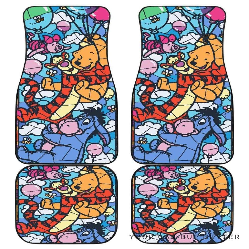 Pooh And Friends Car Floor Mats Personalized Car Seat Floor Mat Custom Print