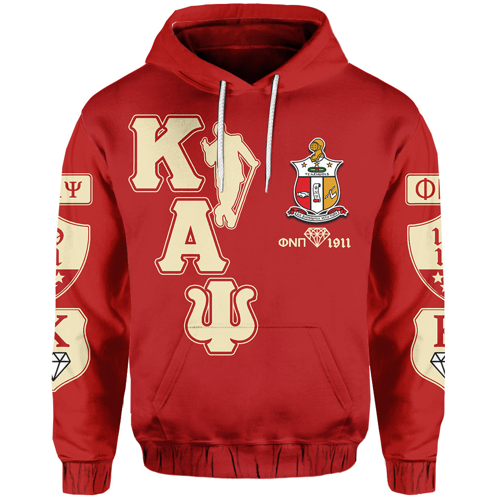 Kappa Alpha Psi Hoodie Nupe Red Style Lt6