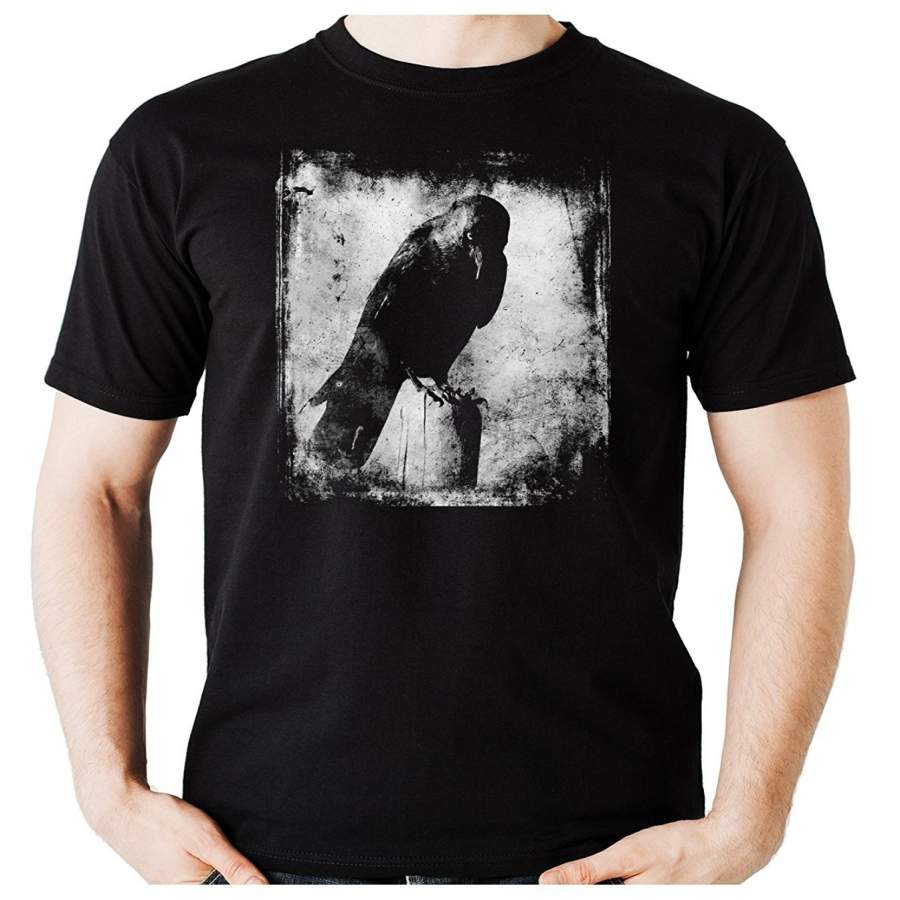 Death Raven Gothic Black Bird T-Shirt Occult Alternative Clothing