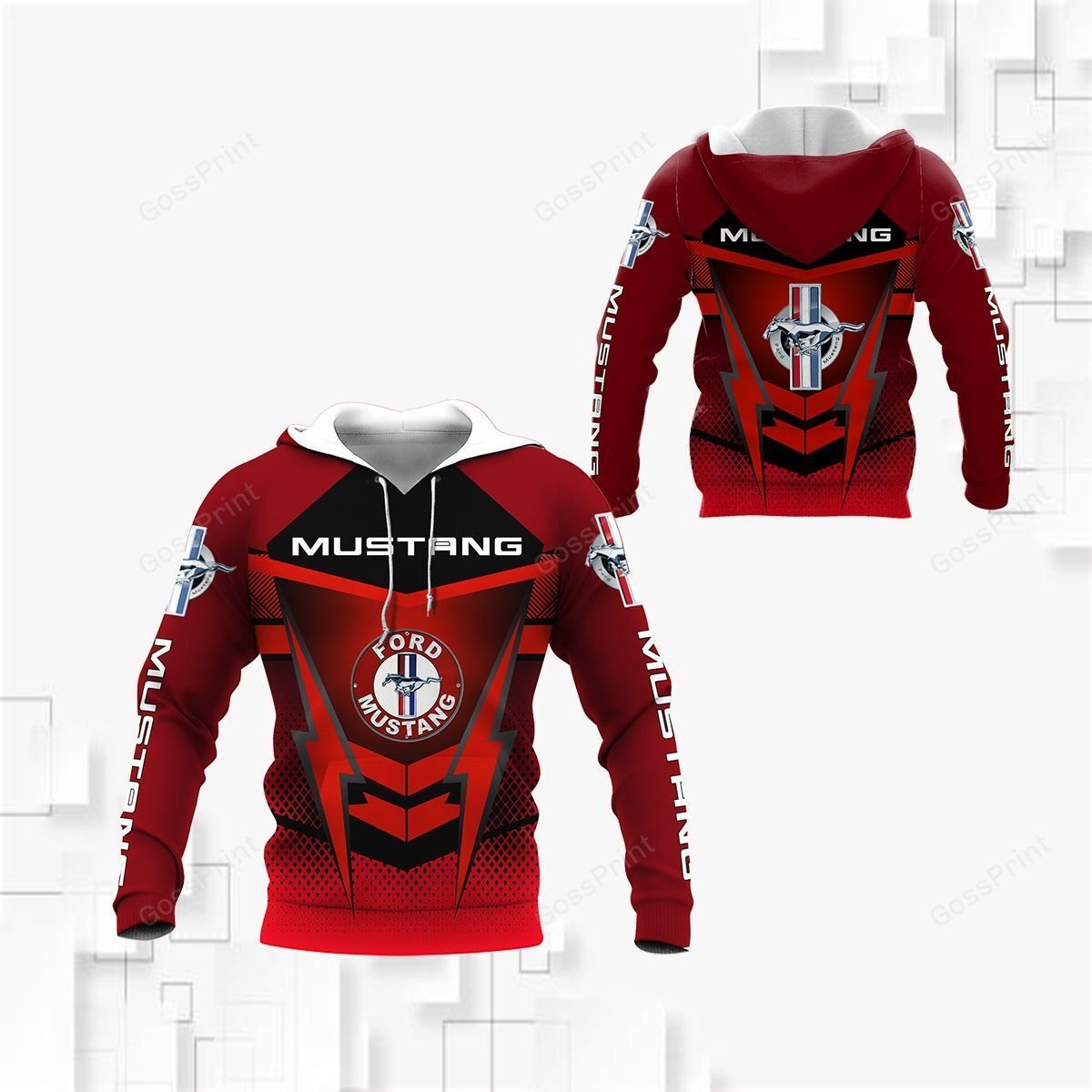 3D ALL OVER MUSTANG SHIRT VER 8