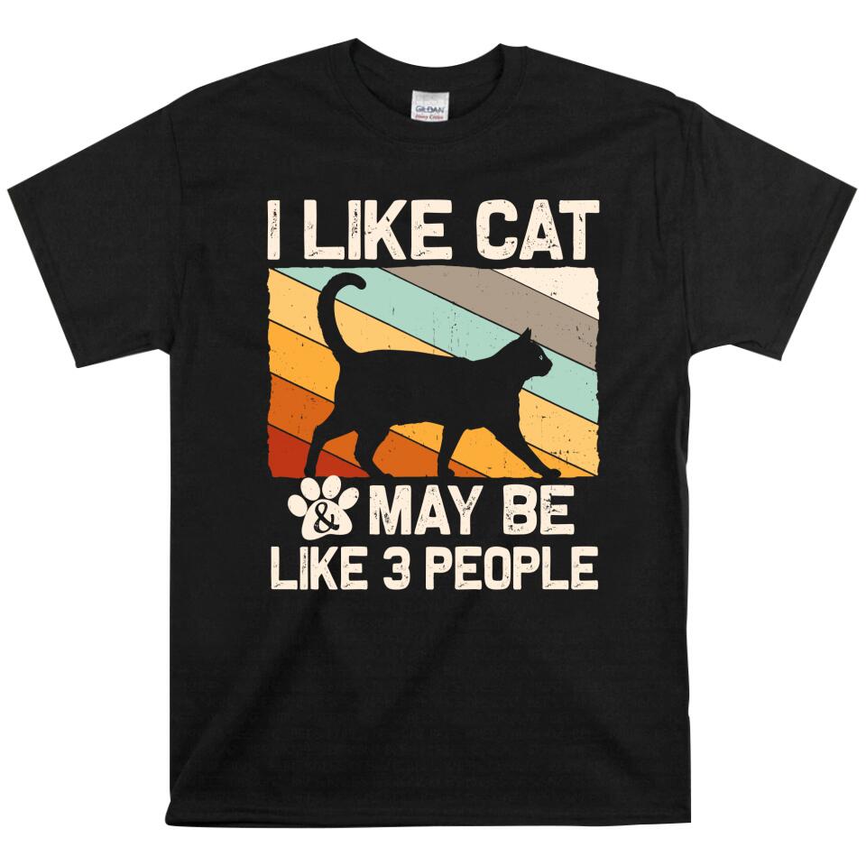 Trending Personalized – I Like Cat Nad May Be Like 3 People  T Shirts