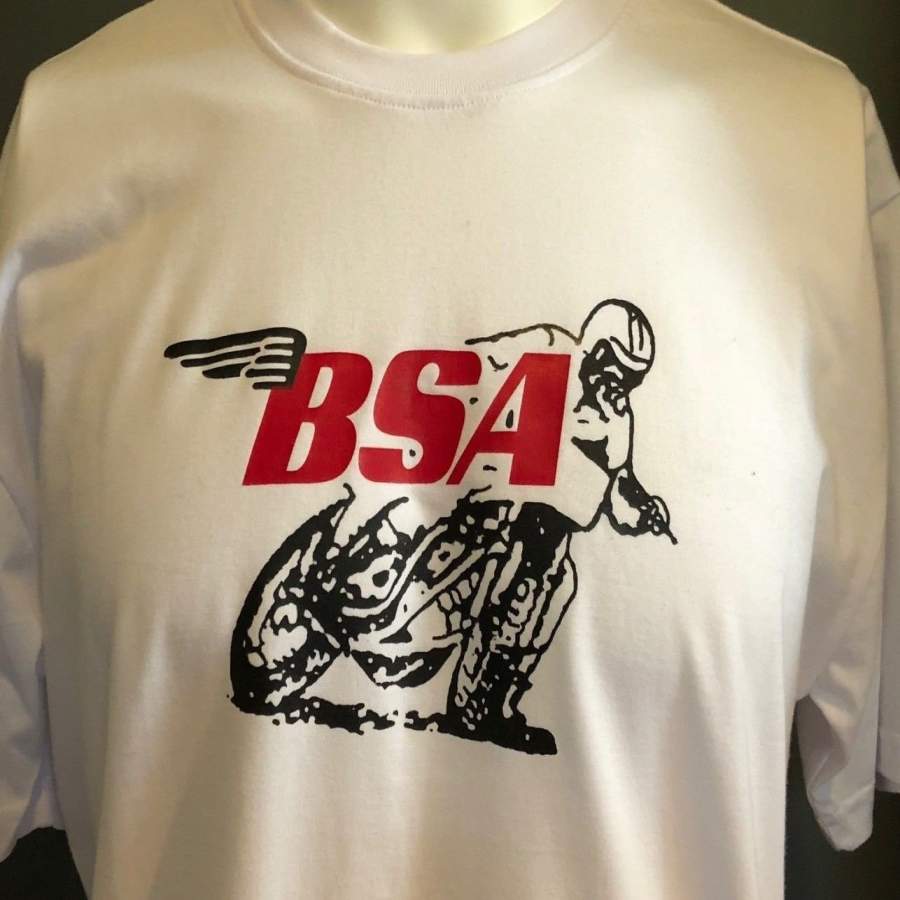 Bsa T Shirt Motorcycle Retro Vintage Mens Casual Tops Cotton T Shirt