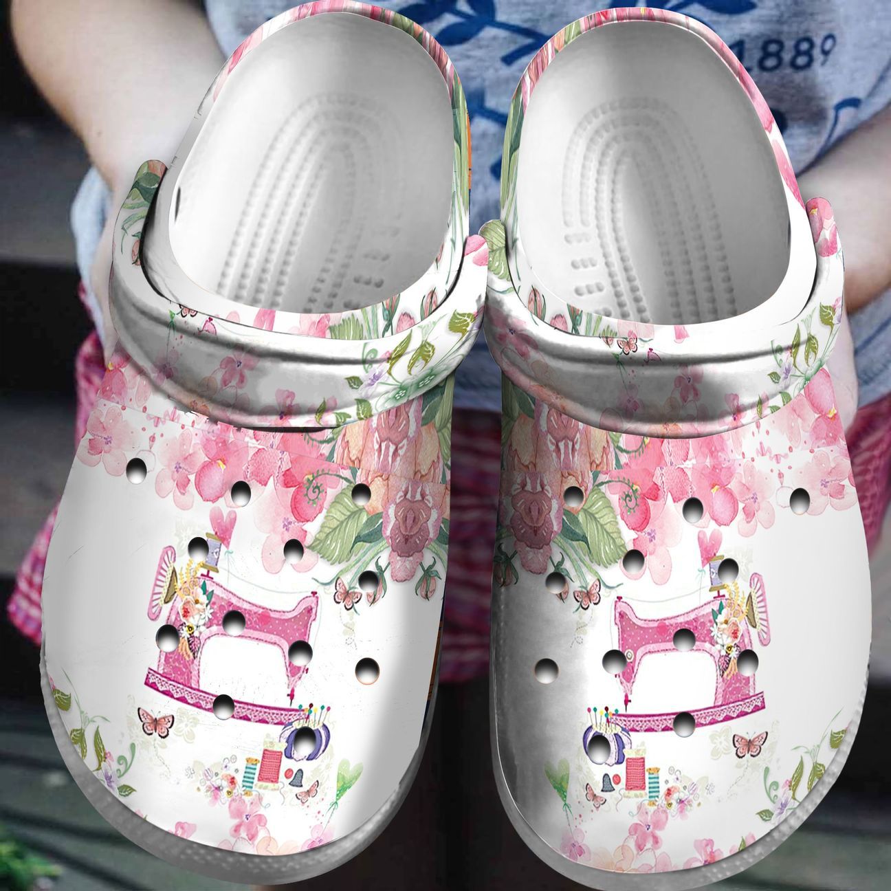 Sewing Personalized Clog, Custom Name, Text, Color, Number Fashion Style For Women, Men, Kid, Print 3D Sewing Mends The Soul