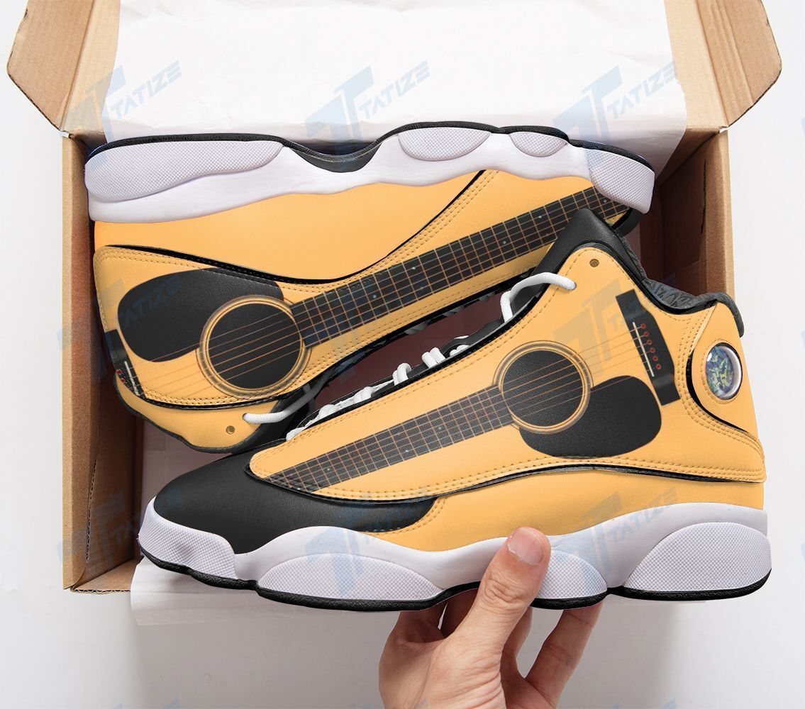 classic guitar pattern air jordan 13 sneakers jd13 xiii shoes sport jd13 sneakers personalized shoes design