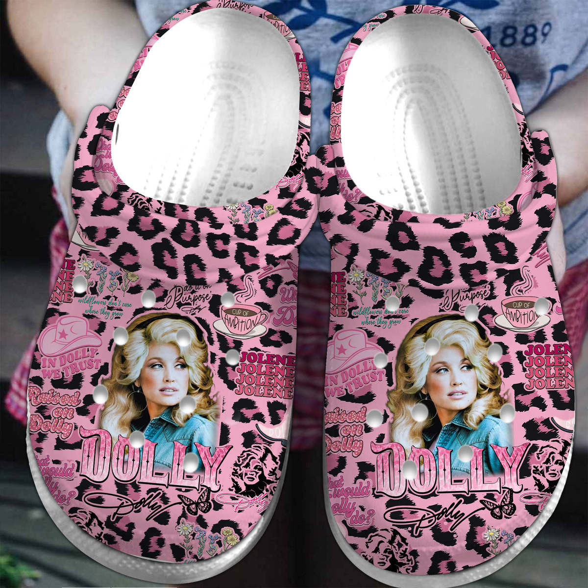 Dolly Parton Music Crocs Crocband Clogs Shoes Comfortable For Men Women and Kids 15