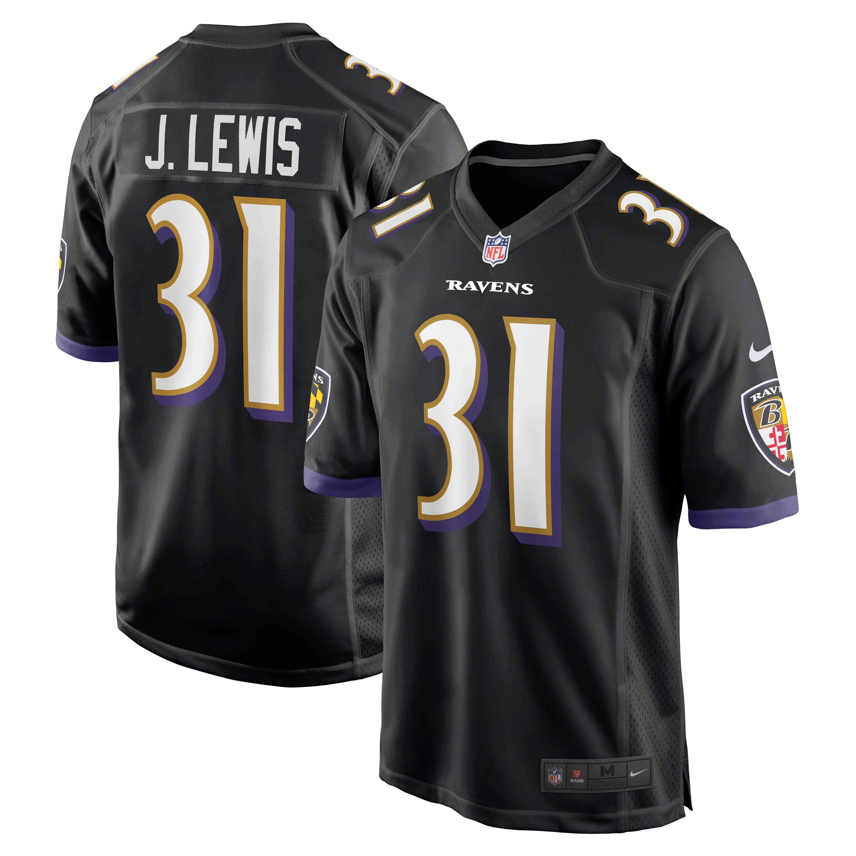 Jamal Lewis Baltimore Ravens Retired Player Jersey – Black