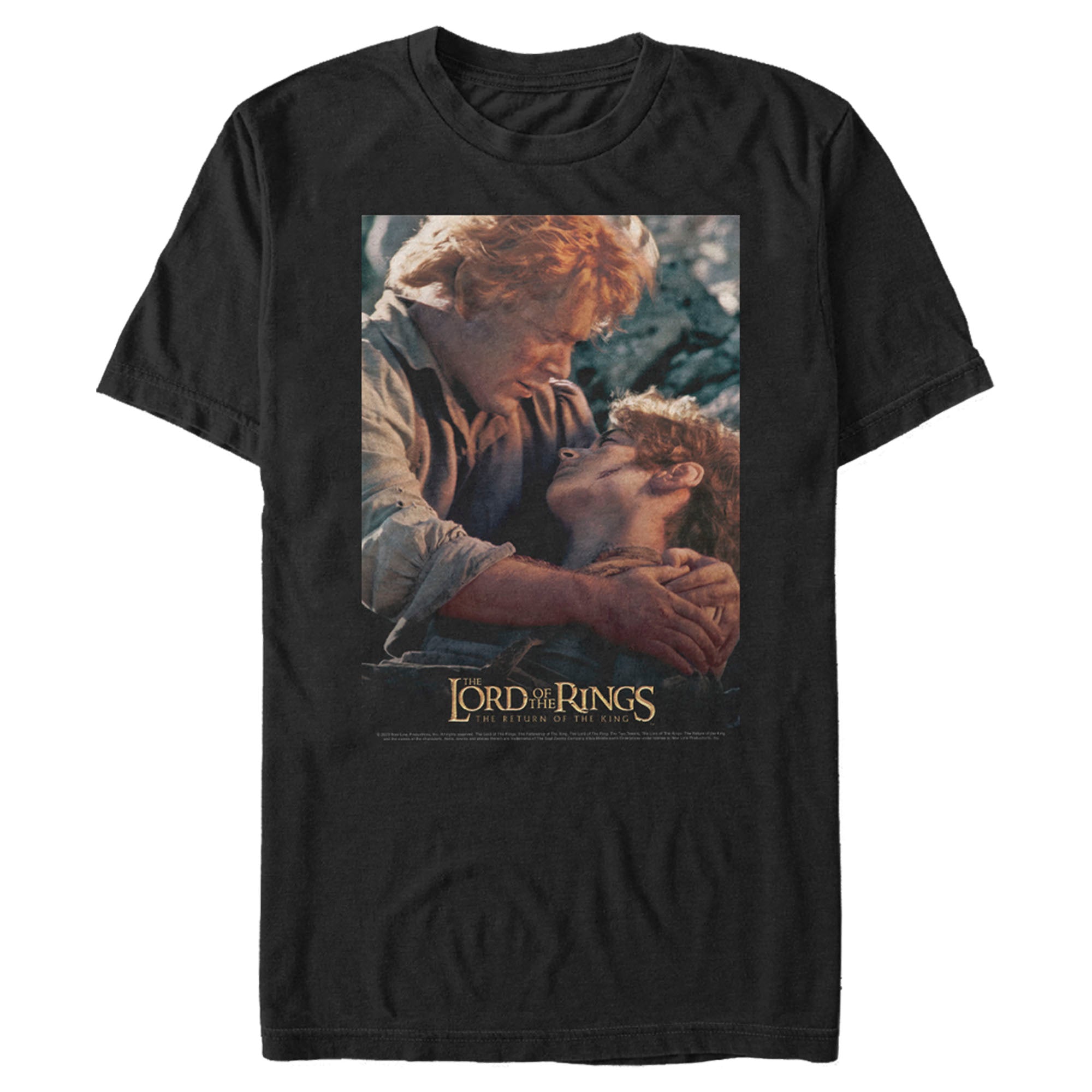 The Lord Of The Rings Men’S Return Of The King Frodo And Sam Movie Poster  T-Shirt