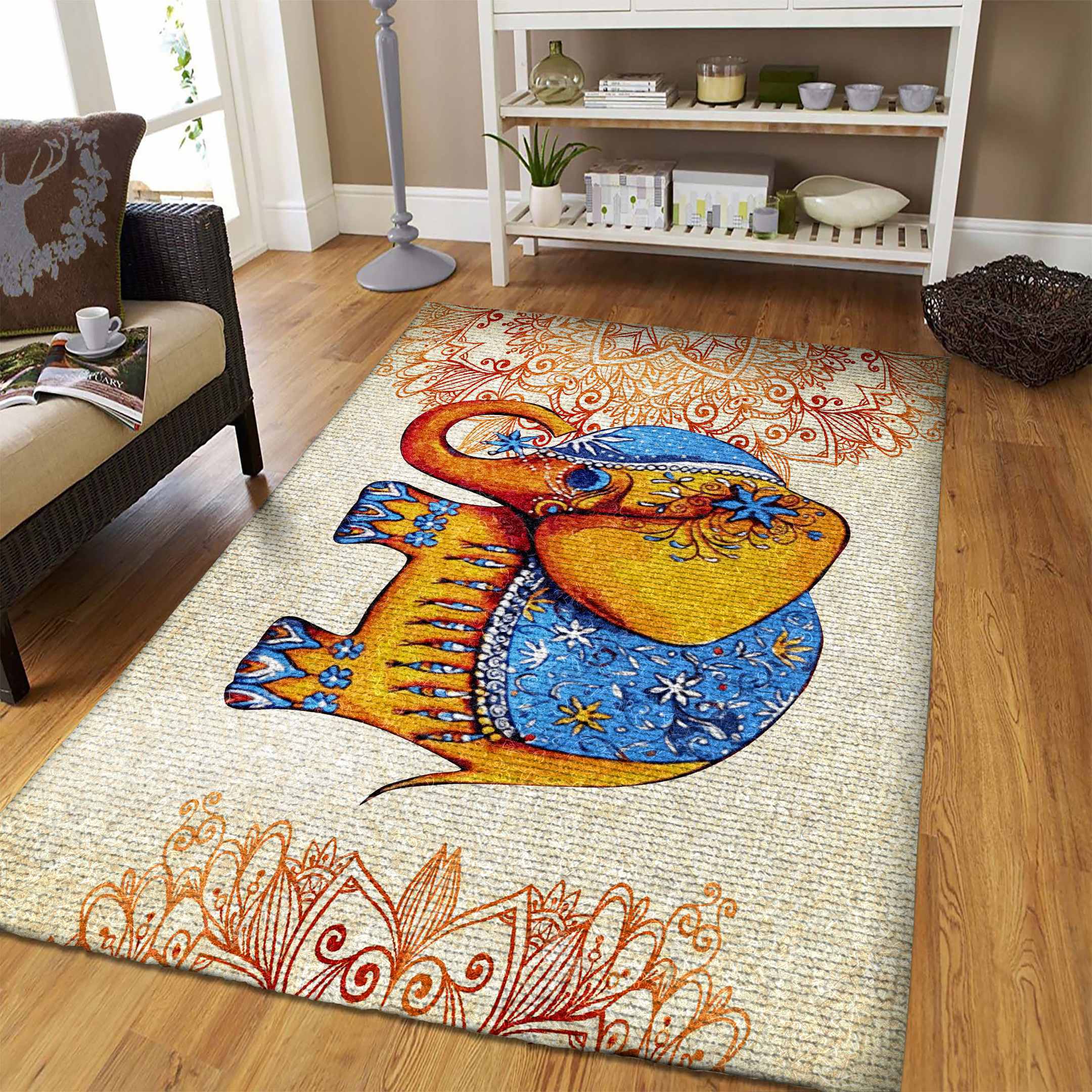 Mandala Elephant Rug Rcdd81F25709