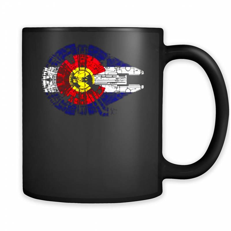 Colorado Flag And The Millennium Falcon – Mug