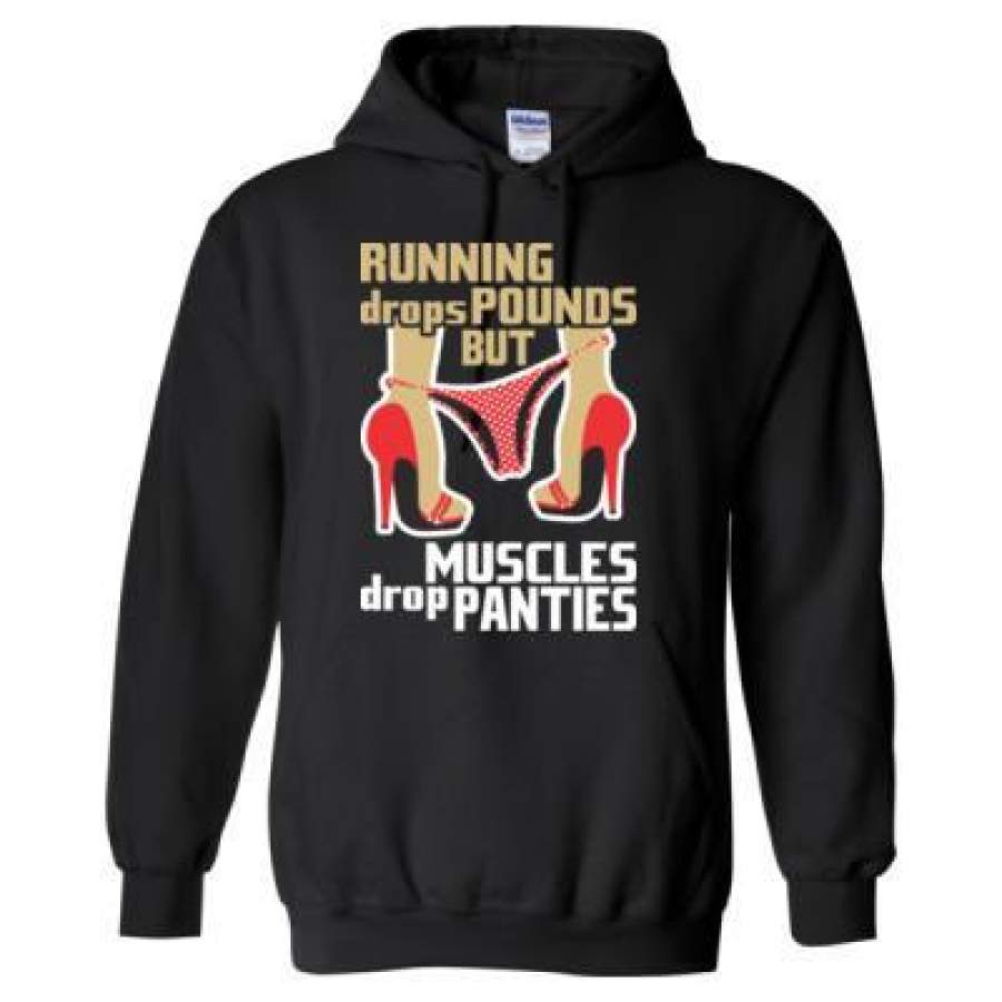 AGR Running Drops Pounds But Muscles Drop Panties – Heavy Blend™ Hooded Sweatshirt