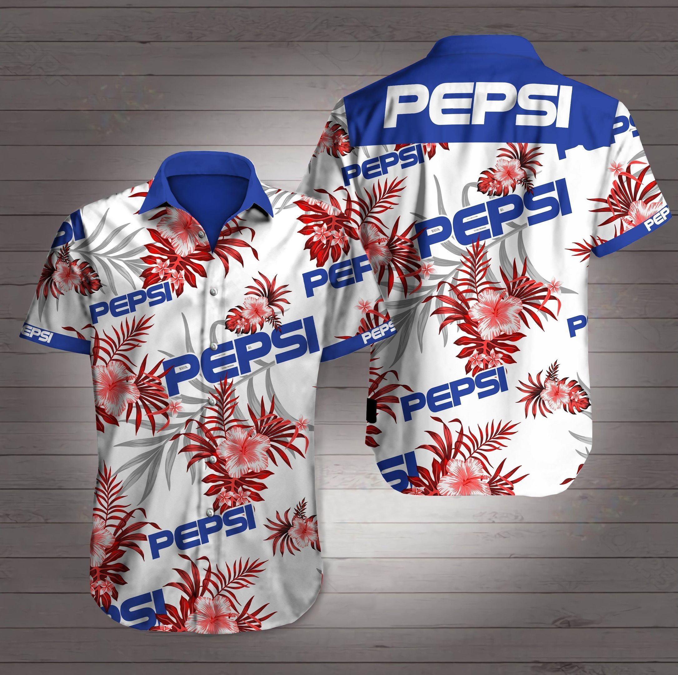 Pepsi Logo Hawaiian Shirt Ha72899