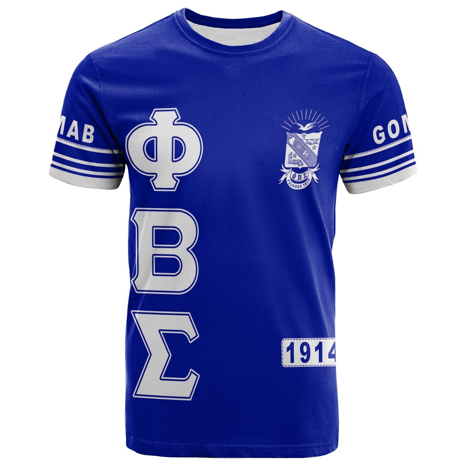 Phi Beta Sigma Simple Blue T-Shirt Lt13