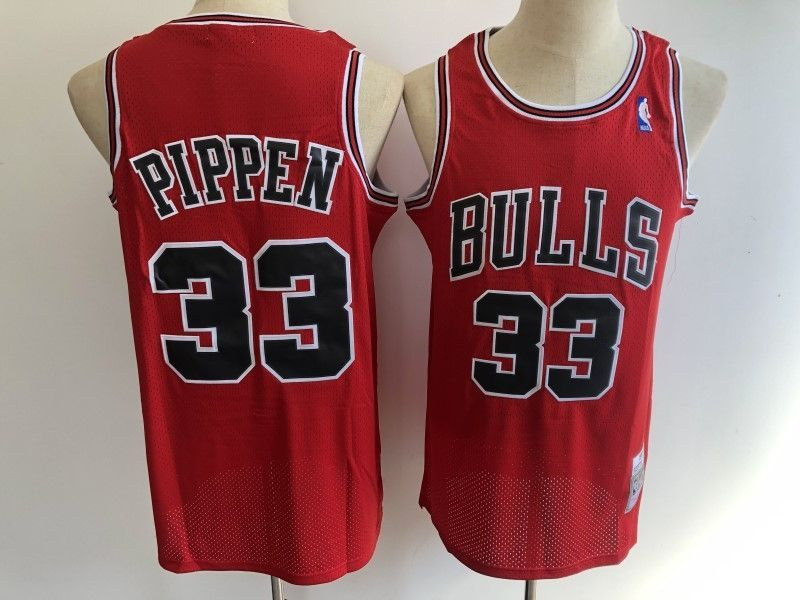 Chicago Bulls Scotty Pippen #33 NBA 2020 New Arrival Red Jersey