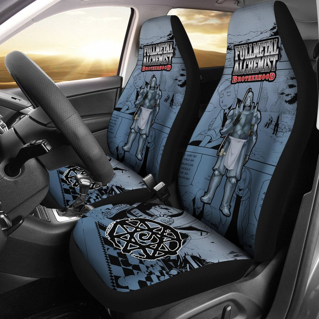 Alphonse Elric Fullmetal Alchemist Brotherhood Car Seat Covers Love Anime