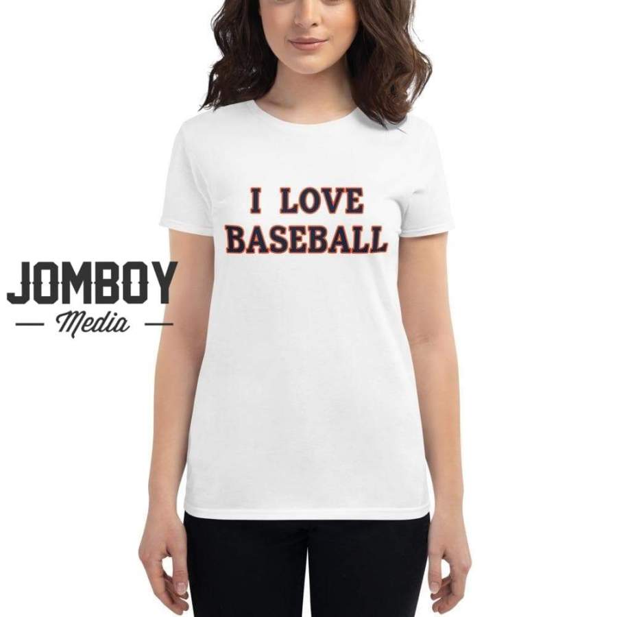 I Love Baseball – Tigers Women’s T-Shirt