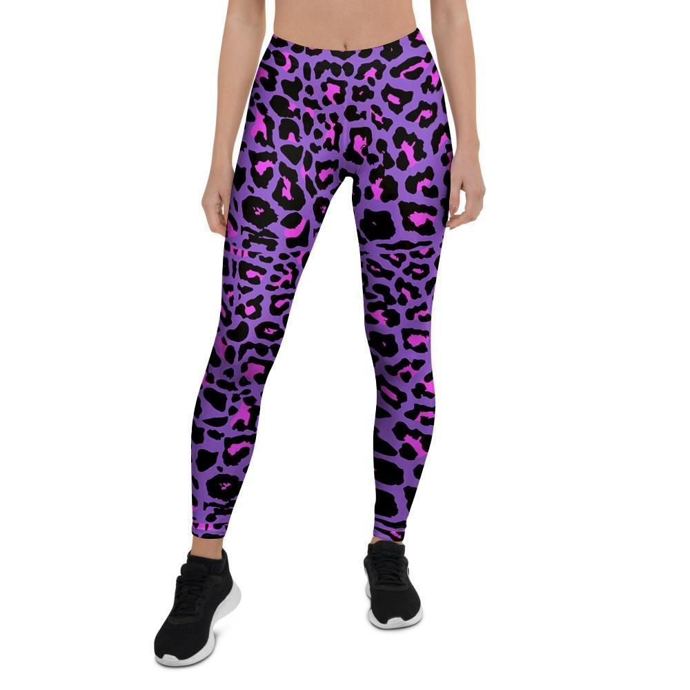 Purple Leopard Women’S Leggings