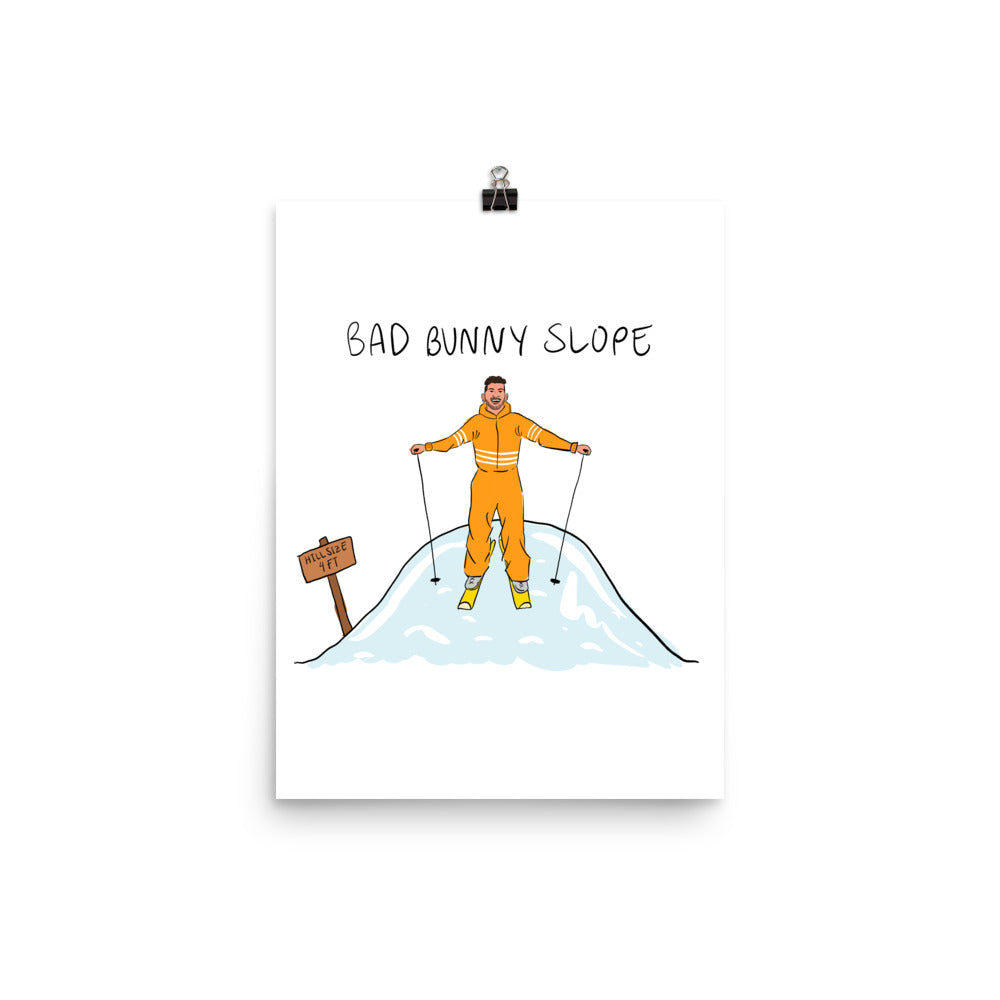 Bad Bunny Slope Poster