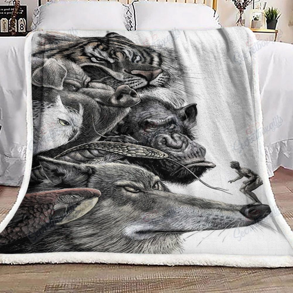 Wild Animals Th0810167Cl Fleece Blanket