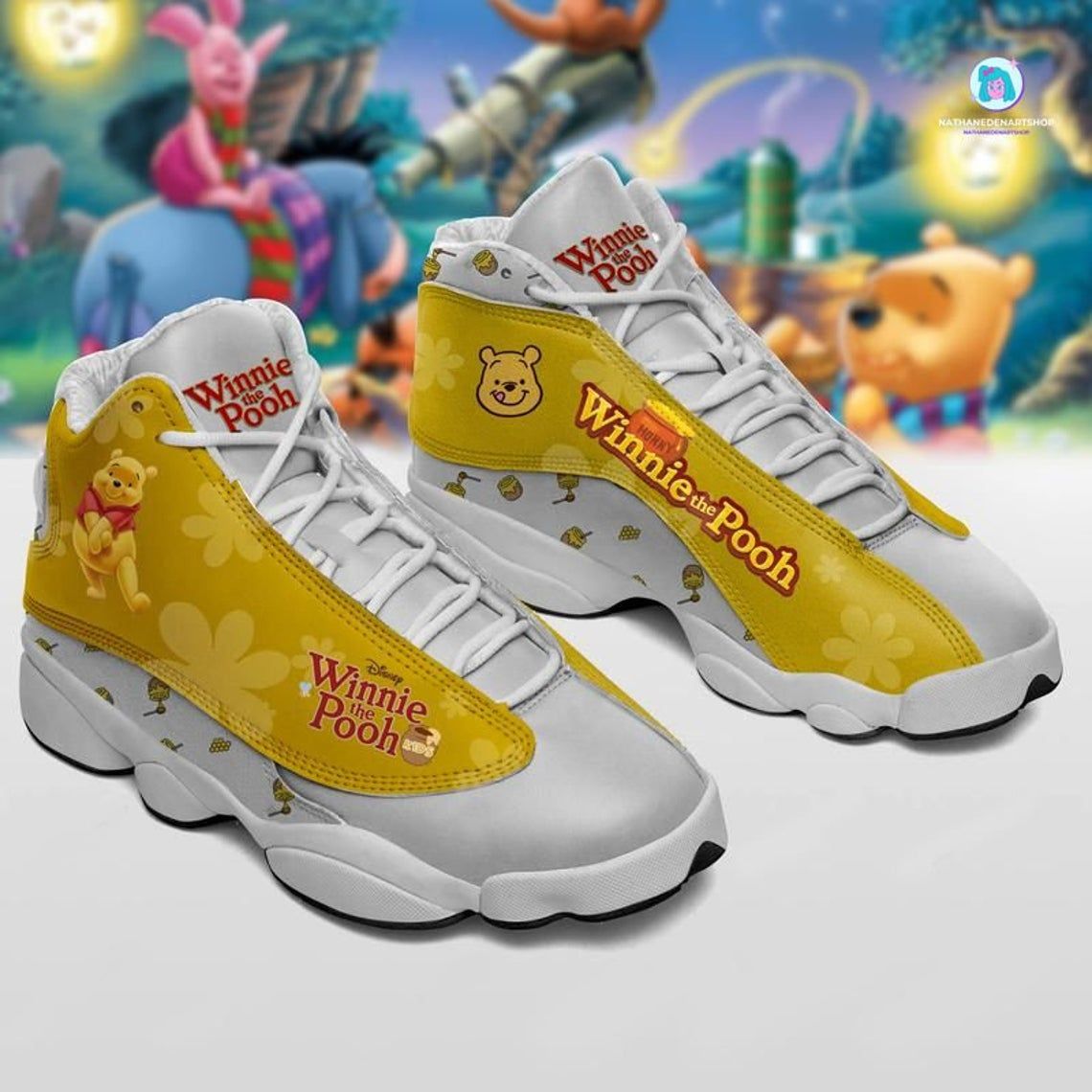 Winnie The Pooh Air Jordan 13 Film Sneakers Sport Shoes Running Shoes Top Gifts