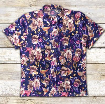 Gettyshirt Dogs Ad Vintage Cotton Mens Hawaii Ha63485