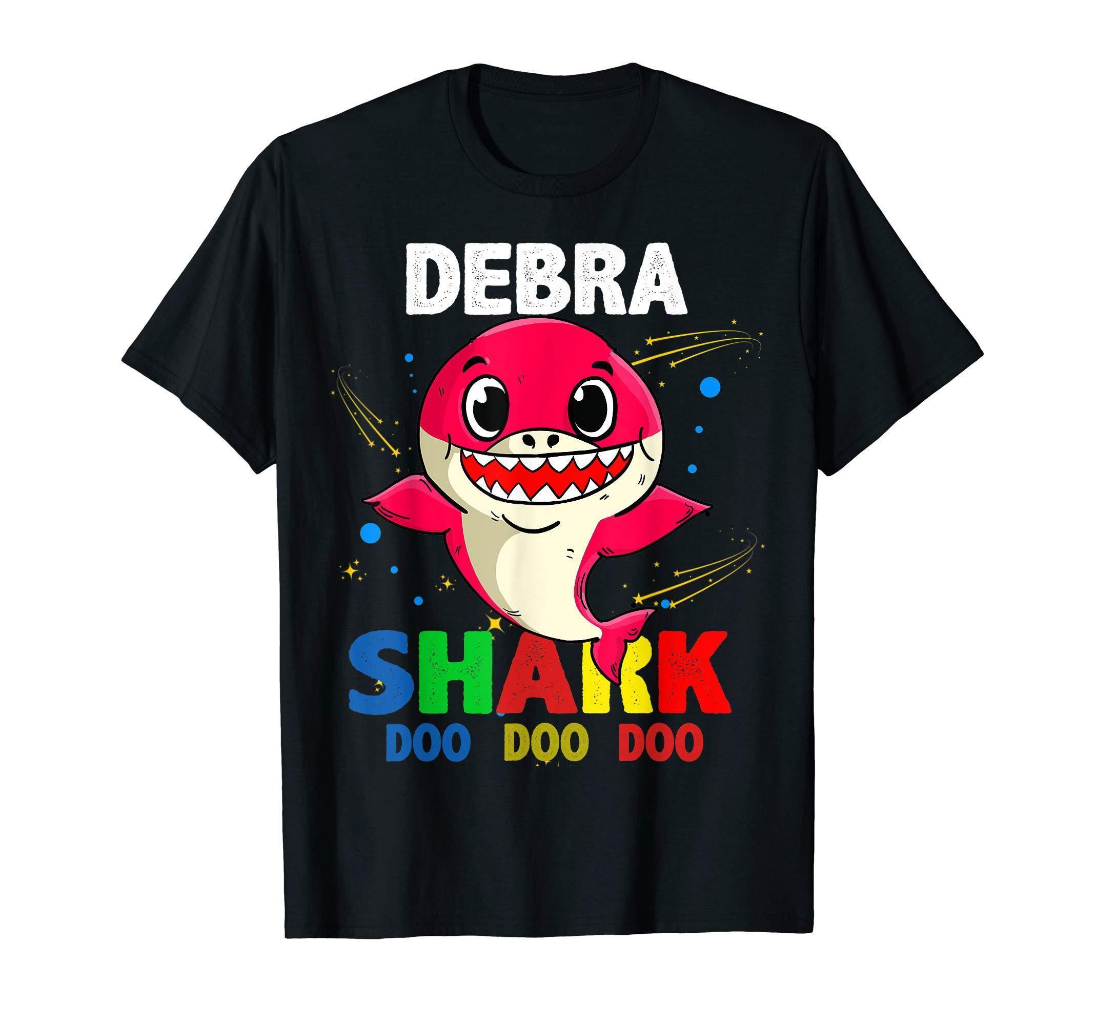 Custom Name Debra Shark Doo Doo Doo Shark Funny T Shirt