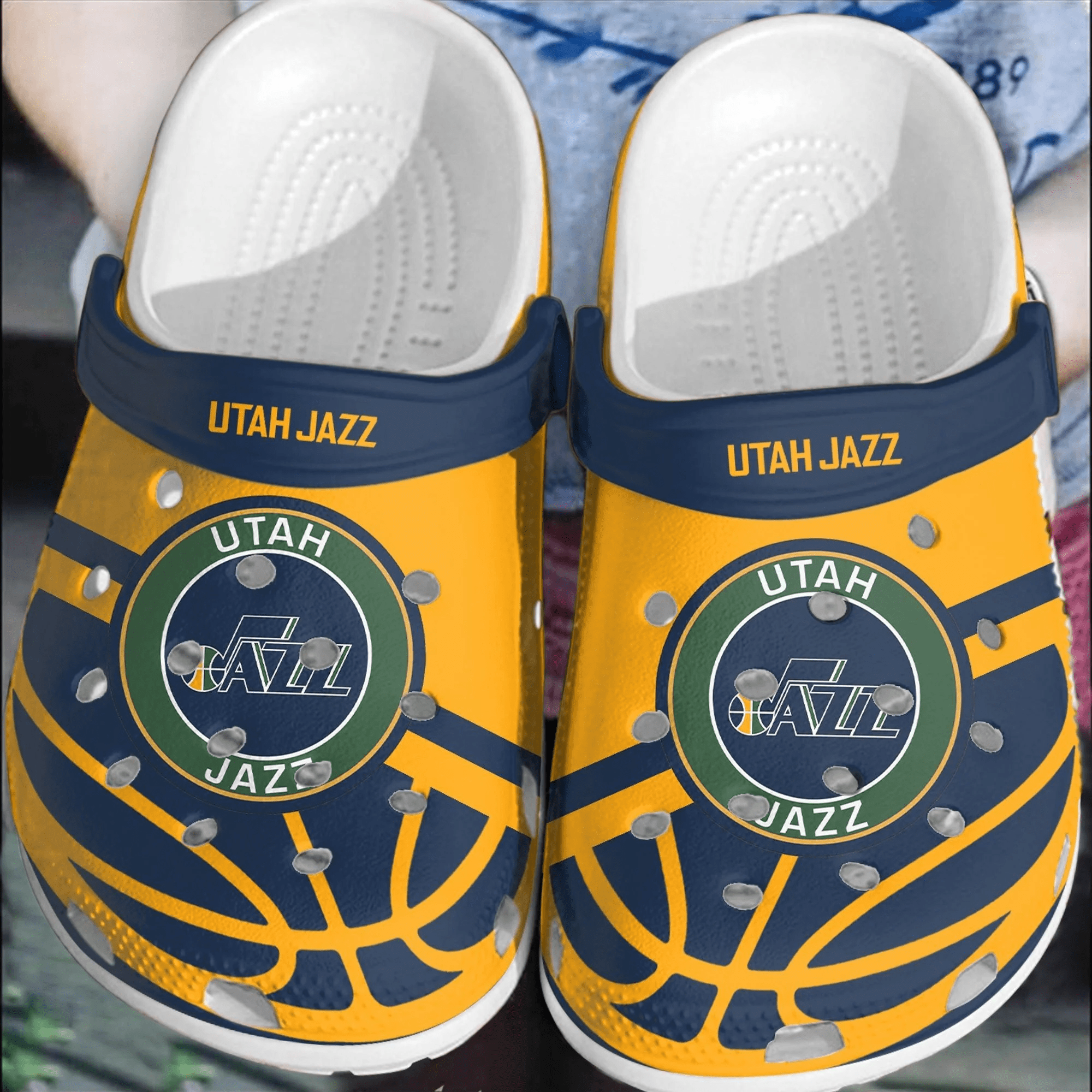 Utah Jazz Basketball Clogs Crocss Comfortable Crocband Shoes For Men Women