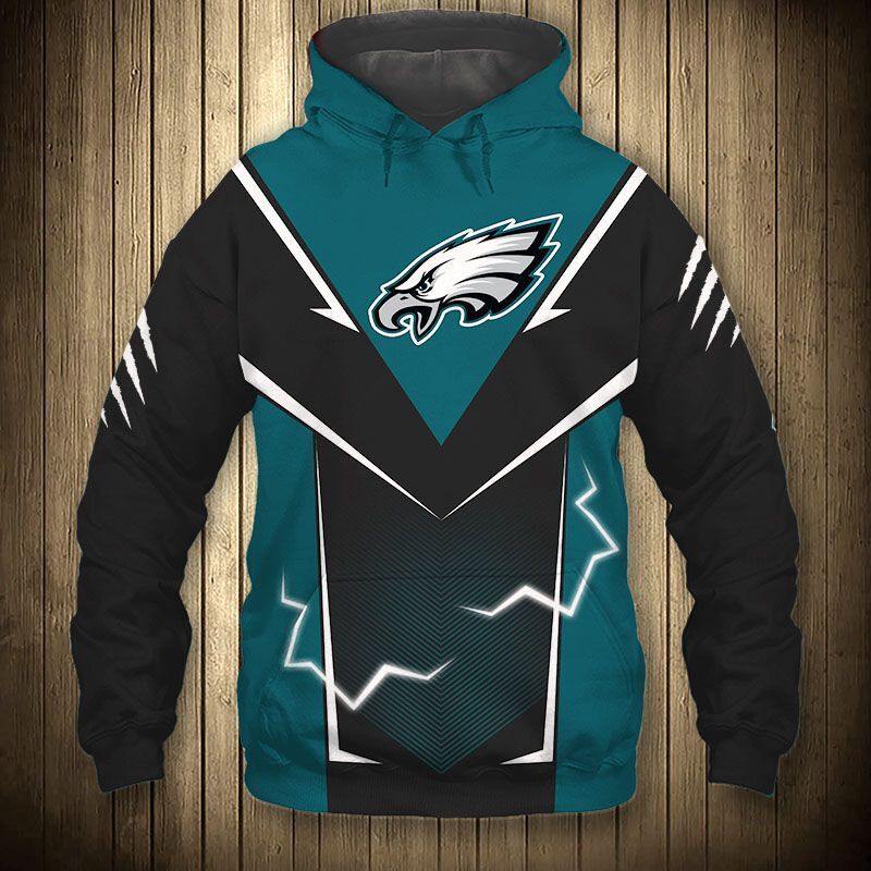 Philadelphia Eagles Hoodie Lightning Graphic Gift For Men