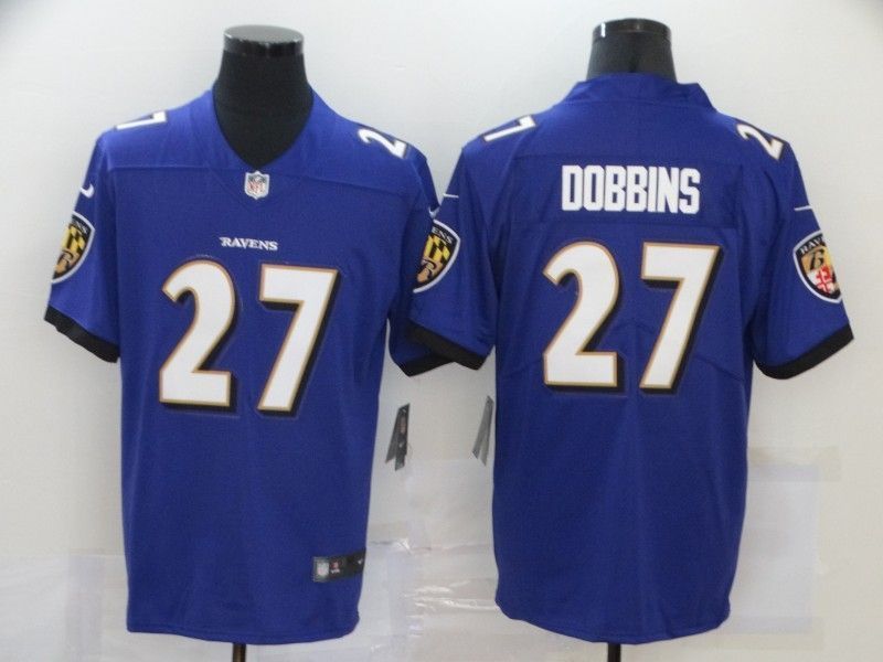 Baltimore Ravens J. K. Dobbins #27 NFL 2020 Blue Jersey