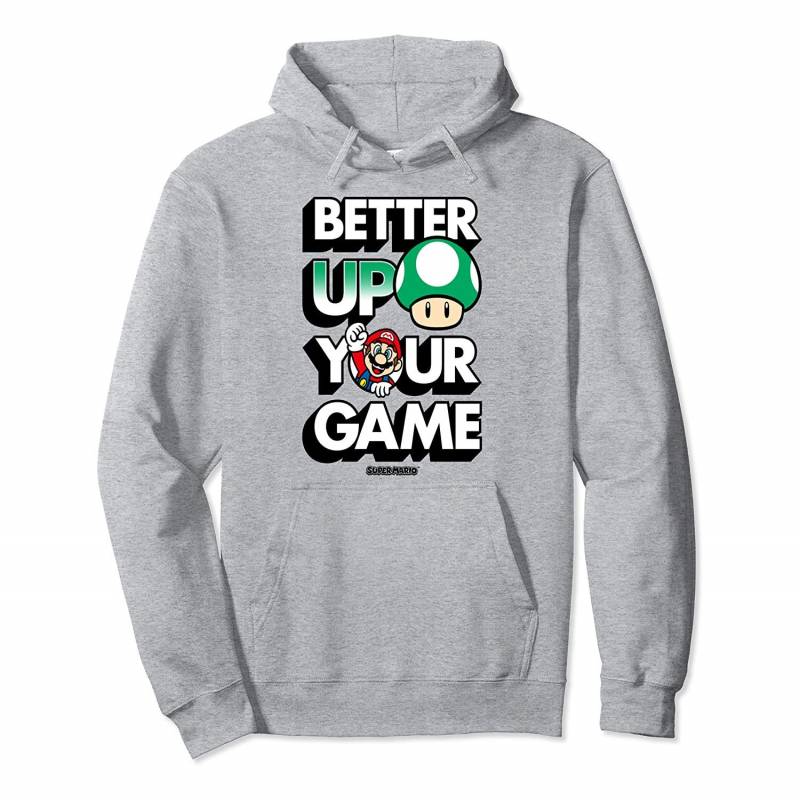 Super Mario Better Up Your Game Pullover Hoodie, T Shirt, Sweatshirt