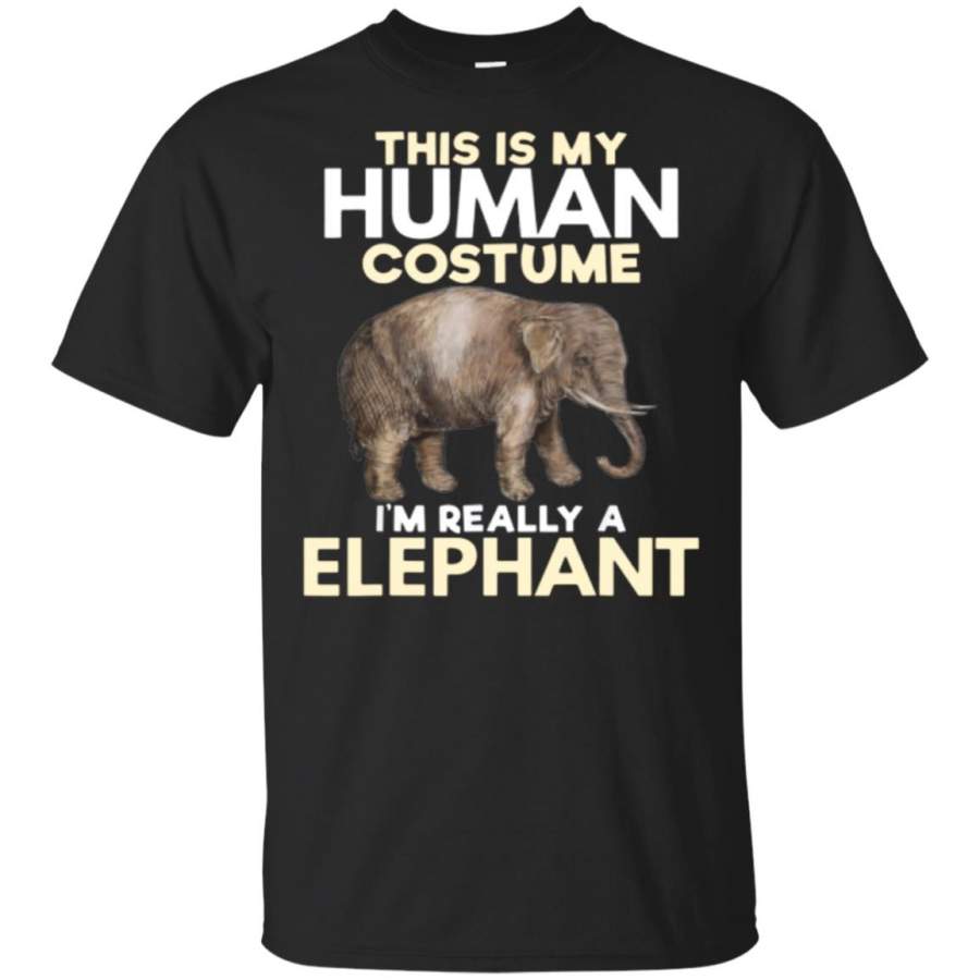 This Is My Human Costume I’m Really A Elephant Halloween T Shirt, Long Sleeve, Hoodie