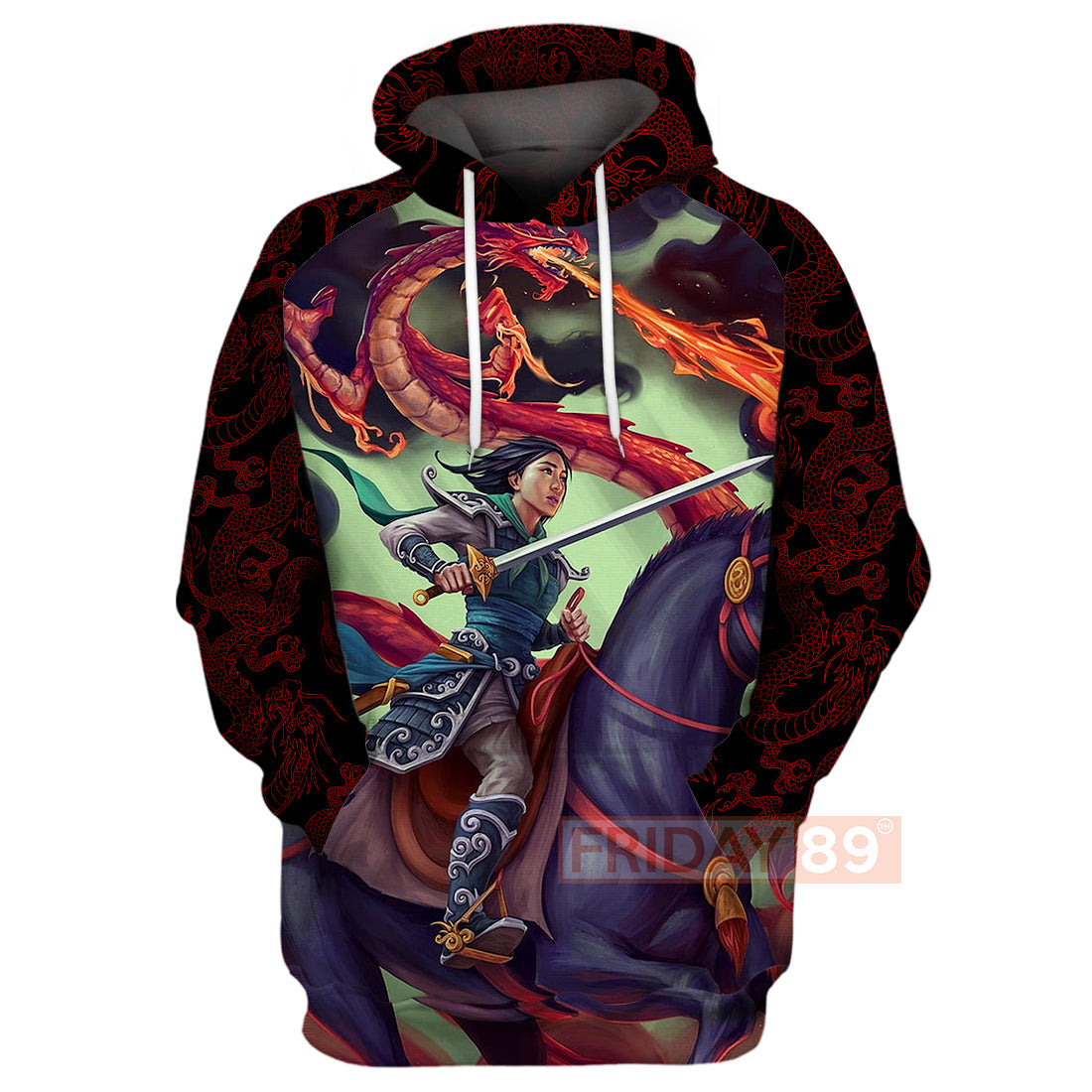 Unifinz Dn T-Shirt Princess Mulan Warrior Art T-Shirt Awesome Dn Mulan Hoodie Sweater 2022