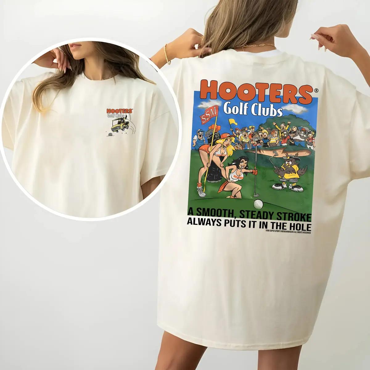 Hooters Golf Club Unisex T-Shirt – Summer Outfits, Comfort Cotton Unisex Shirt , Crewneck Tropical Top Womenswear