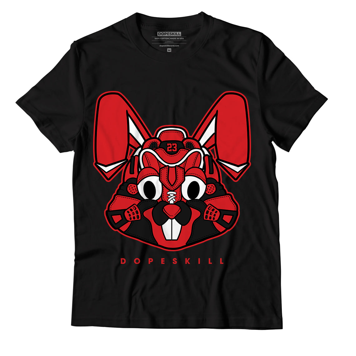 Jordan 1 Retro High Og Patent Bred Dopeskill T-Shirt Sneaker Rabbit Graphic