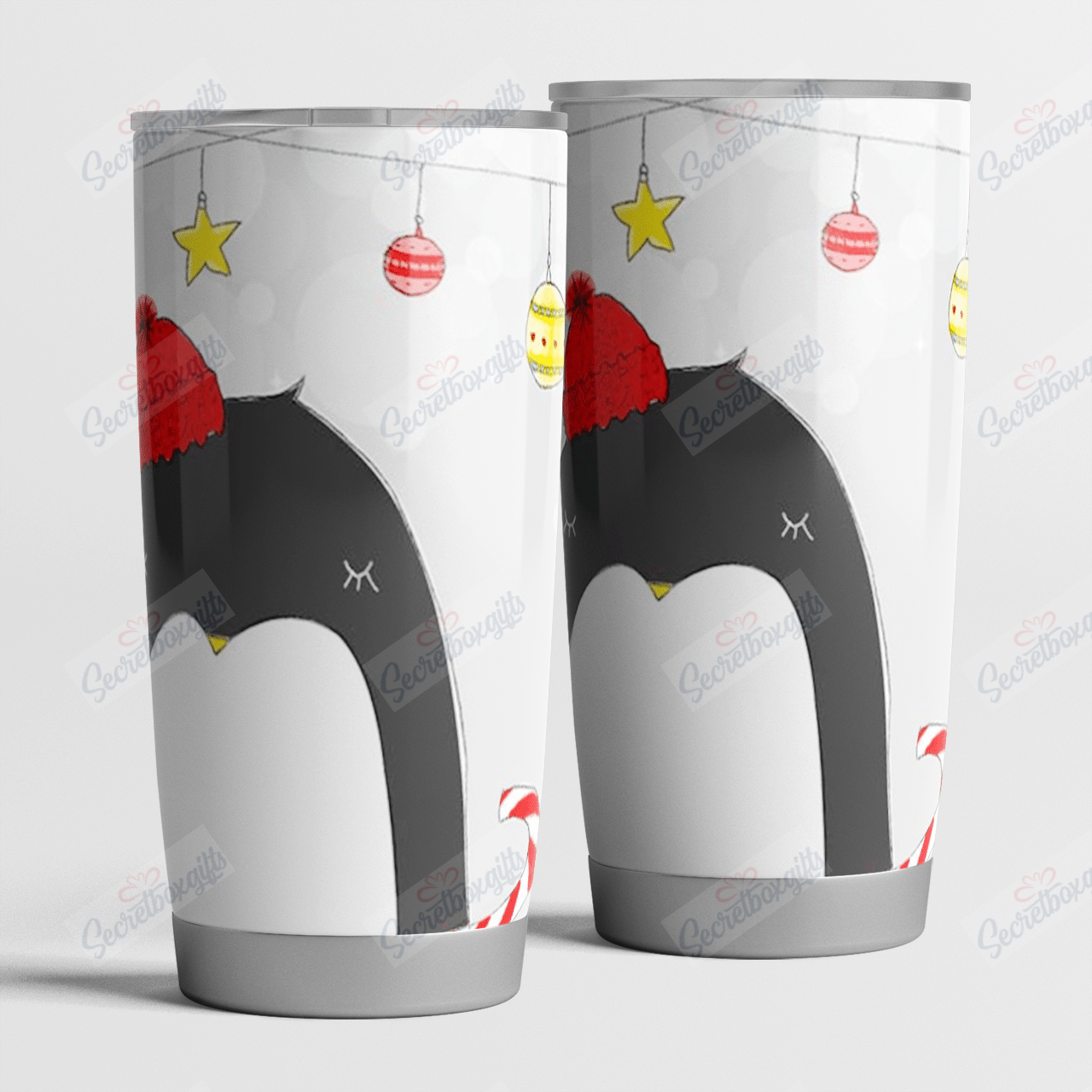 Personalized Funny Penguin Christmas Nc1611634Cl Stainless Steel Tumbler Travel Customize Name, Text, Number, Image