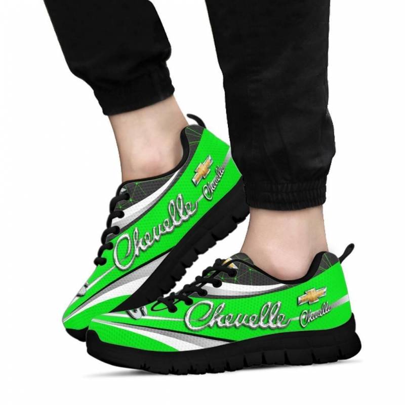 3D Printed Chevrolet Chevelle- BDA Sneakers Ver1 For Men & Women (Green)