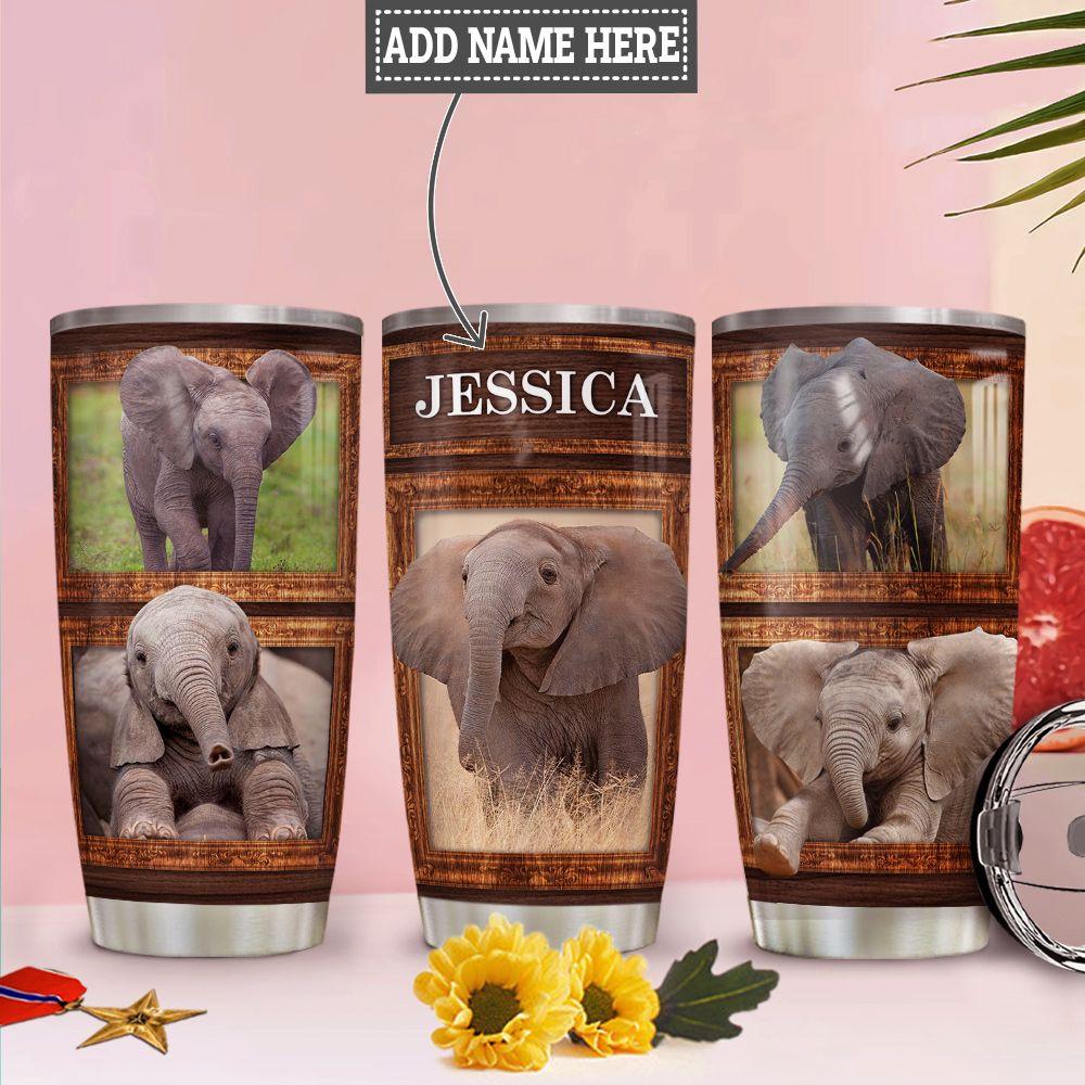 Personalized Baby Elephant Hlz0712001 Stainless Steel Tumbler