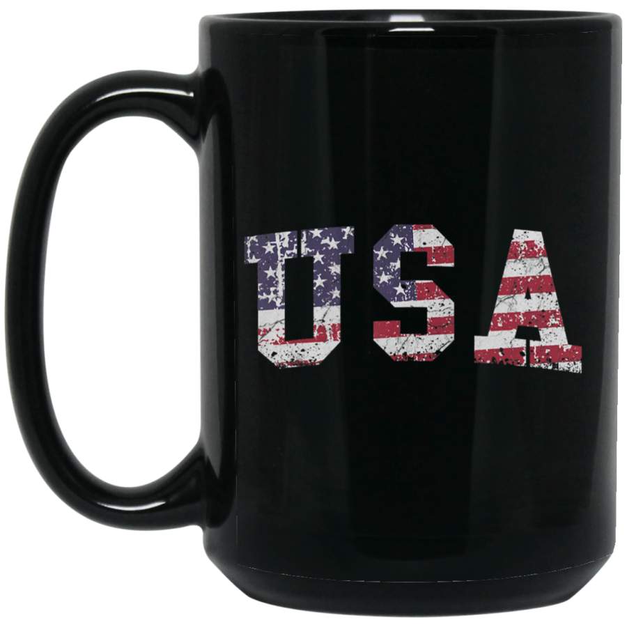 Usa Patriotic 4th Of July American Flag Vintage _2550 Coffee Mug