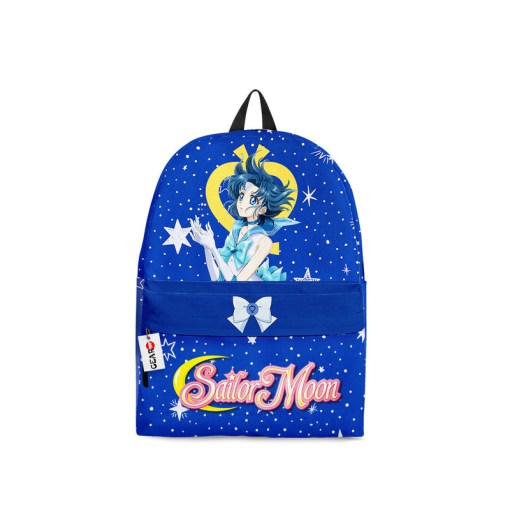 Sailor Mercury 3D Leisure Backpack Custom Ami Mizuno Sailor Anime Bag For Otaku